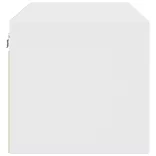 fehér faliszekrény üvegajtókkal 102 x 37 x 35 cm