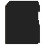 fekete éjjeliszekrény LED-világítással 50 x 40 x 45 cm