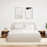 2 db sonoma tölgy éjjeliszekrény LED-fényekkel 50x40x45 cm