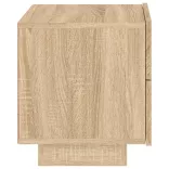 sonoma tölgy színű éjjeliszekrény LED-ekkel 70 x 36 x 40,5 cm