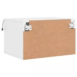 fehér falra szerelhető éjjeliszekrény LED-világítással