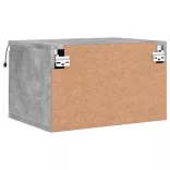 betonszürke falra szerelhető éjjeliszekrény LED-világítással