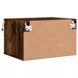 füstös sonoma színű fali éjjeliszekrény LED-világítással