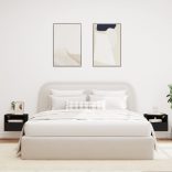 2 db fekete szerelt fa fali TV-szekrény 40 x 30 x 30 cm