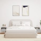 2 db betonszürke szerelt fa fali TV-szekrény 40 x 30 x 30 cm