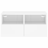 fehér szerelt fa fali TV-szekrény 60 x 30 x 30 cm
