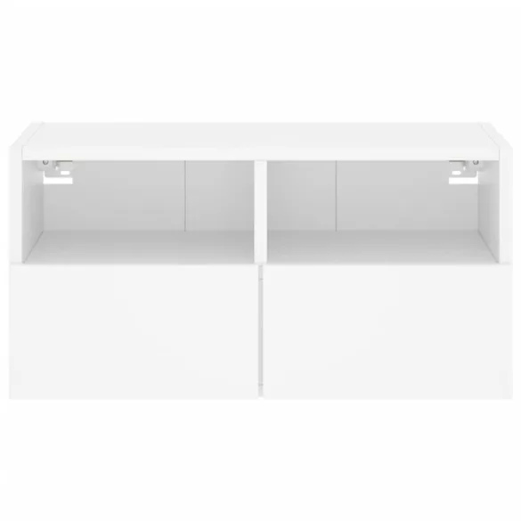 fehér szerelt fa fali TV-szekrény 60 x 30 x 30 cm