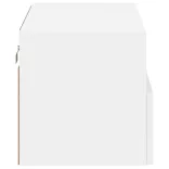 fehér szerelt fa fali TV-szekrény 60 x 30 x 30 cm