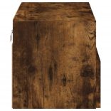 füstös tölgy színű szerelt fa fali TV-szekrény 60 x 30 x 30 cm