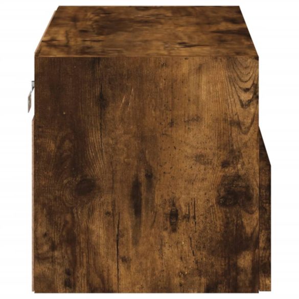 füstös tölgy színű szerelt fa fali TV-szekrény 60 x 30 x 30 cm