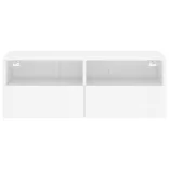 fehér szerelt fa fali TV-szekrény 80 x 30 x 30 cm