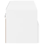 fehér szerelt fa fali TV-szekrény 80 x 30 x 30 cm