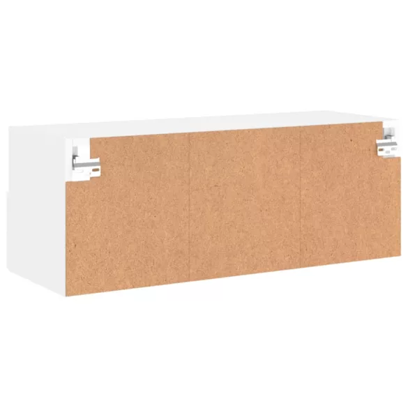 fehér szerelt fa fali TV-szekrény 80 x 30 x 30 cm