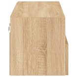 sonoma tölgy színű szerelt fa fali TV-szekrény 80 x 30 x 30 cm