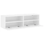 fehér szerelt fa fali TV-szekrény 100 x 30 x 30 cm