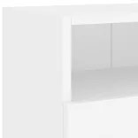 fehér szerelt fa fali TV-szekrény 100 x 30 x 30 cm