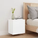 fehér szerelt fa fali TV-szekrény 40,5 x 30 x 40 cm