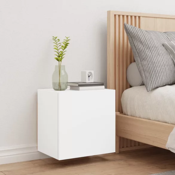 fehér szerelt fa fali TV-szekrény 40,5 x 30 x 40 cm