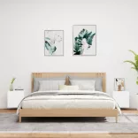 2 db fehér szerelt fa fali TV-szekrény 40,5 x 30 x 40 cm