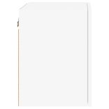 2 db fehér szerelt fa fali TV-szekrény 40,5 x 30 x 40 cm