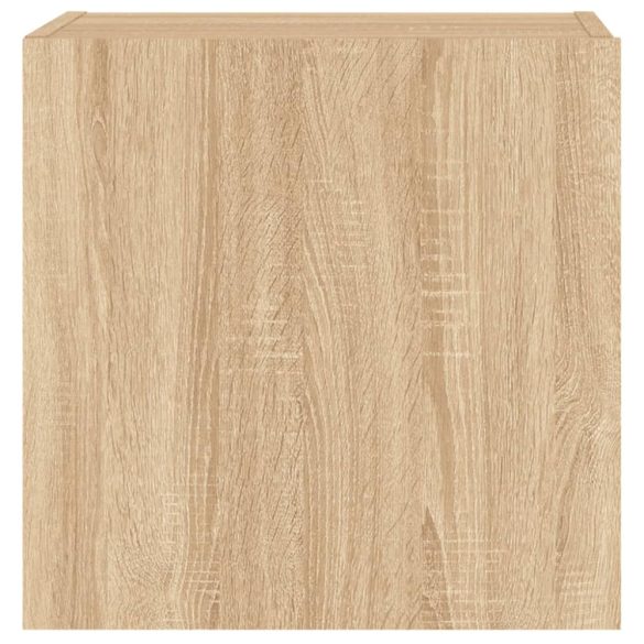 sonoma tölgy színű szerelt fa fali TV-szekrény 40,5x30x40 cm