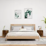 2 db füstös tölgy szerelt fa fali TV-szekrény 40,5 x 30 x 40 cm