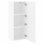 fehér szerelt fa fali TV-szekrény 40,5 x 30 x 102 cm