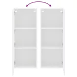 fehér szerelt fa fali TV-szekrény 40,5 x 30 x 102 cm