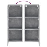 betonszürke szerelt fa fali TV-szekrény 40,5 x 30 x 102 cm