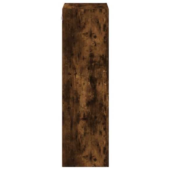 füstös tölgy színű szerelt fa fali TV-szekrény 40,5x30x102 cm