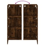 füstös tölgy színű szerelt fa fali TV-szekrény 40,5x30x102 cm