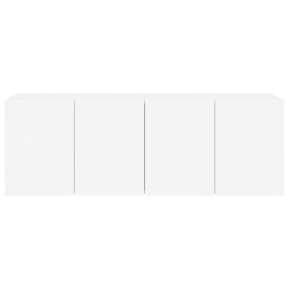 2 db fehér falra szerelhető TV-szekrény 60 x 30 x 41 cm