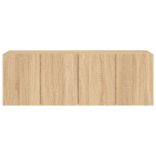 2 db sonoma tölgy színű fali TV-szekrény 60 x 30 x 41 cm
