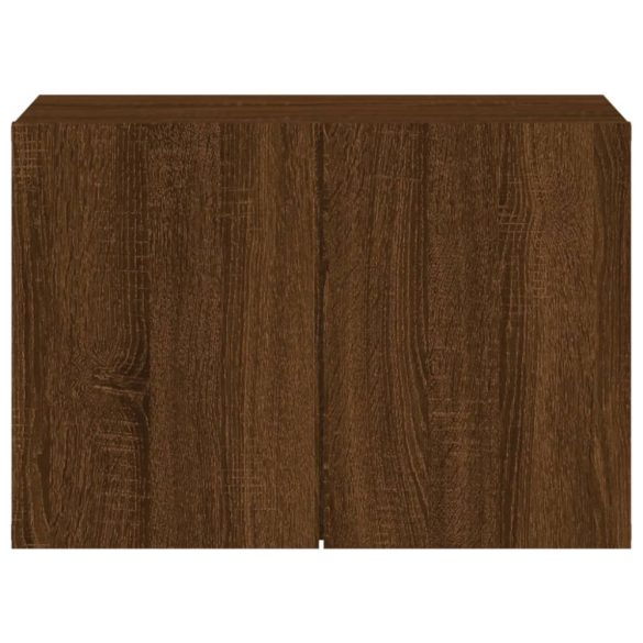 barna tölgyszínű falra szerelhető TV-szekrény 60 x 30 x 41 cm