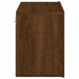 barna tölgyszínű falra szerelhető TV-szekrény 60 x 30 x 41 cm