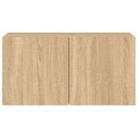 sonoma tölgy színű falra szerelhető TV-szekrény 80 x 30 x 41 cm