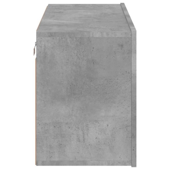 betonszürke falra szerelhető TV-szekrény 80 x 30 x 41 cm