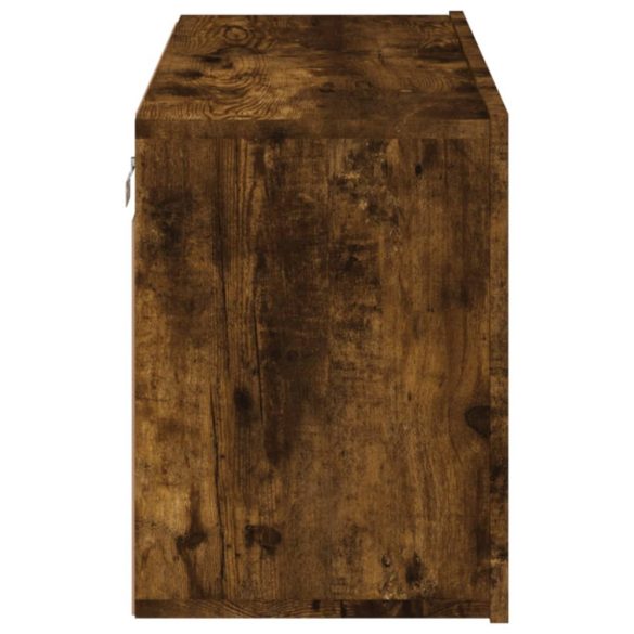 füstös tölgy színű falra szerelhető TV-szekrény 80x 30 x 41 cm
