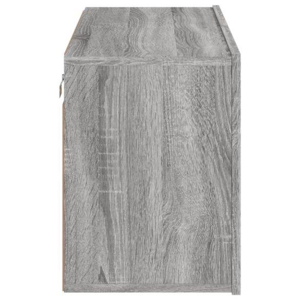 szürke sonoma színű falra szerelhető TV-szekrény 80 x 30 x 41cm