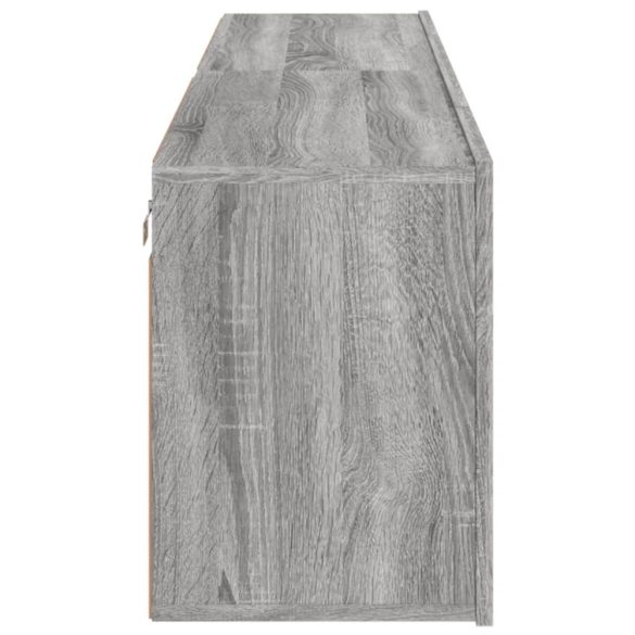 2 db szürke sonoma színű fali TV-szekrény 80 x 30 x 41 cm