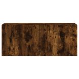 füstös tölgy színű falra szerelhető TV-szekrény 100x30x41 cm