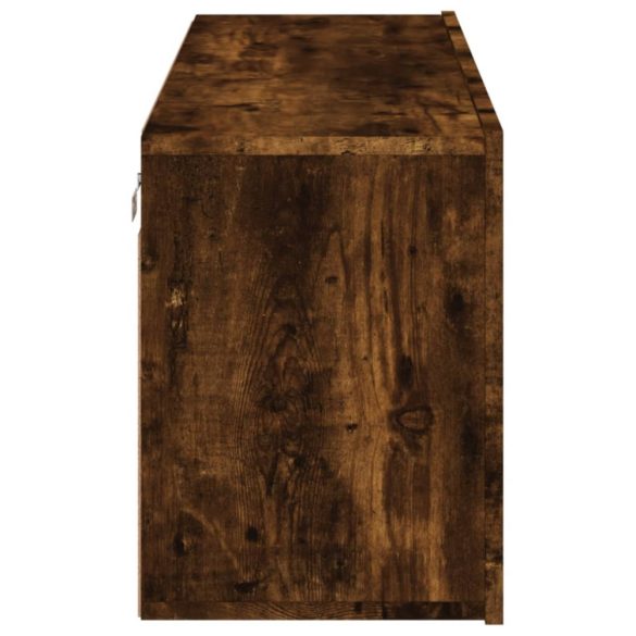 füstös tölgy színű falra szerelhető TV-szekrény 100x30x41 cm