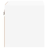 fehér falra szerelhető TV-szekrény LED-lámpákkal 30x28,5x30 cm