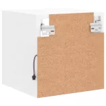 fehér falra szerelhető TV-szekrény LED-lámpákkal 30x28,5x30 cm