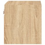 sonoma tölgy színű fali TV-szekrény LED-ekkel 30 x 28,5 x 30 cm