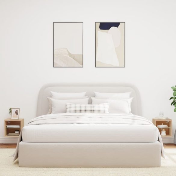 2 db sonoma tölgy fali TV-szekrény LED-ekkel 30x28,5x30 cm