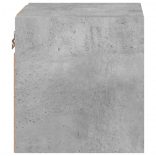 2 db betonszürke fali TV-szekrény LED-ekkel 30 x 28,5 x 30 cm