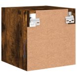 füstös tölgy színű fali TV-szekrény LED-ekkel 30 x 28,5 x 30 cm