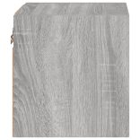 szürke sonoma színű fali TV-szekrény LED-ekkel 30x28,5x30 cm