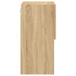 2 db sonoma tölgy színű TV-szekrény LED-lámpákkal 30,5x30x60 cm